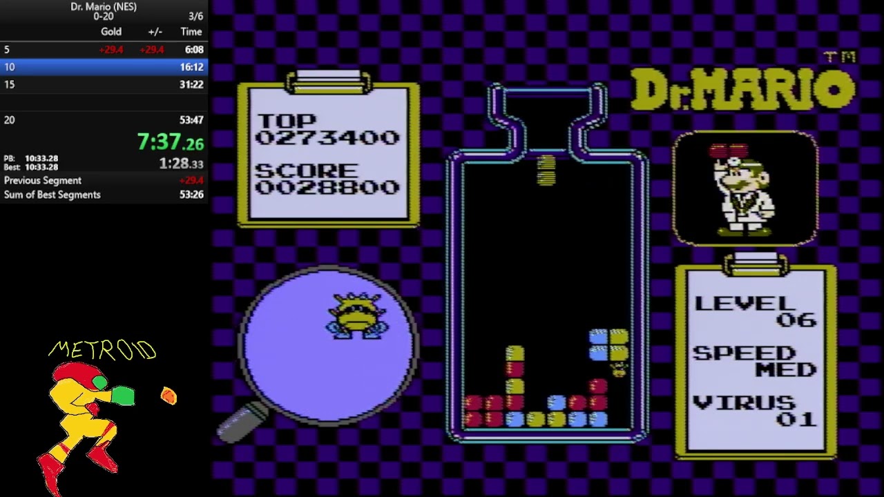 Dr. Mario 0-20 - 55m07s