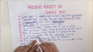 Present Perfect Or Simple Past