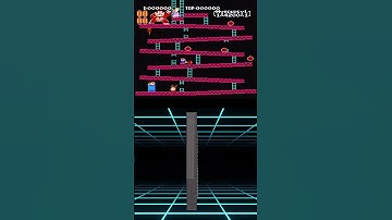 Donkey Kong NES - Level 1 (Barrel Board) Gameplay