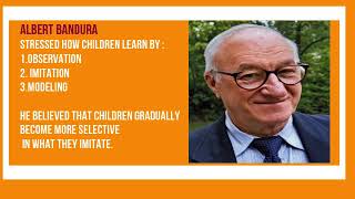 SOCIAL LEARNING THEORY BY ALBERT BANDURA