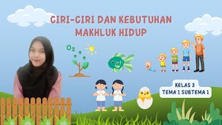 Apa Saja Ciri-Ciri dan Kebutuhan Makhluk Hidup? | Kelas 3 Tema 1 Subtema 1 | By Sindy Maghfiroh