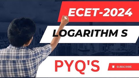 logarithms//ECET-2024 TS AND AP //PYQS//IMP OBJECTIVE//@naveenreddyMATH