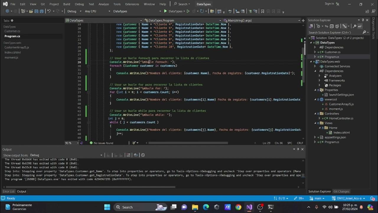E3 Trabajando con C# y JavaScript - YouTube