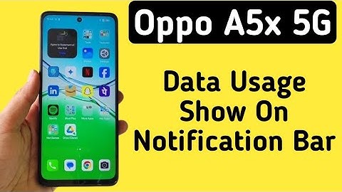 Oppo A5x 5G Mein Daily Data Usage Notification Bar Par Kaise Show Kare || How To Show Data Usage
