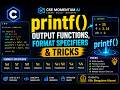 printf(), Output Functions, Format Specifiers & Tricks | 🔥 C Programming Basics for GATE CS & IT