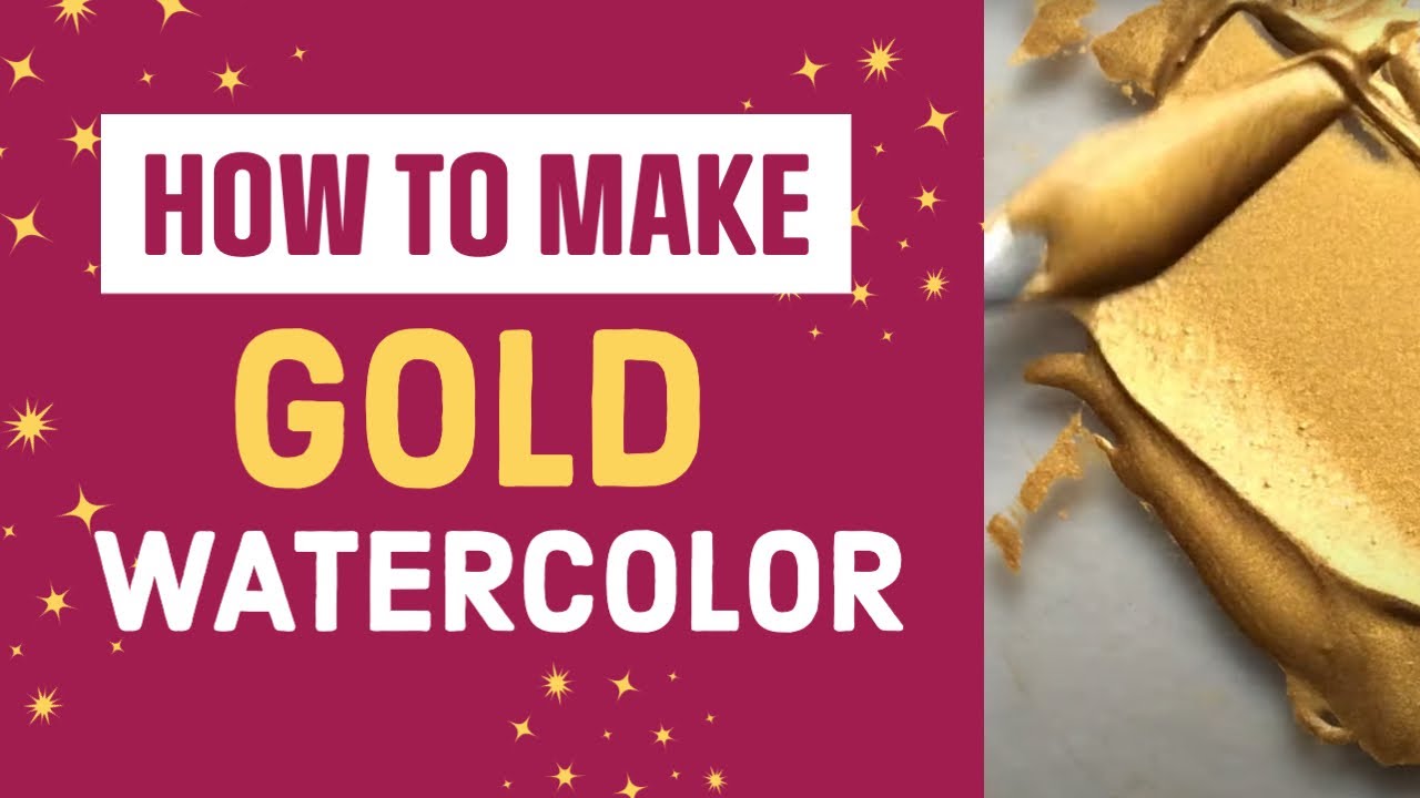 How to Paint Metallic Gold • Watercolor Tutorial 