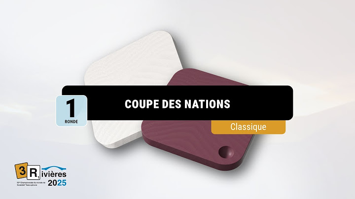 Coupe des nations - Ronde 1 - 53es Championnats du Monde de Scrabble à Trois-Rivières