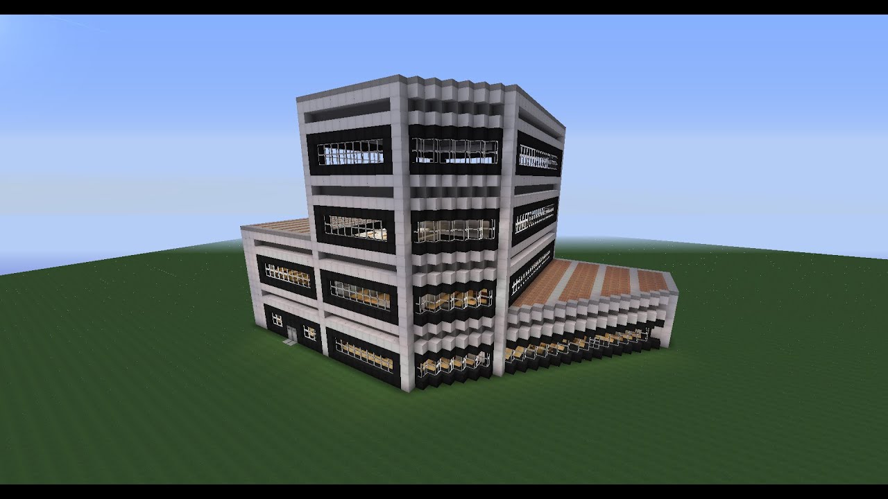 Как построить офис в майнкрафте часть ( 1/2 ) - YouTube