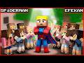 EFEKAN 1 GÜN BOYUNCA SPİDERMAN OLDU! 😱 - Minecraft ZENGİN FAKİR HAYATI