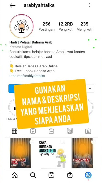 Cara Membuat Bio Instagram Menarik