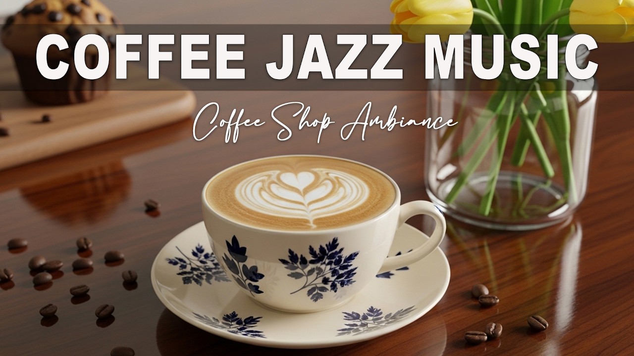 Coffee Jazz Music☕ Coffee Shop Ambiance - Bossa Nova Instrumental & Jazz  Music for Start the Day.