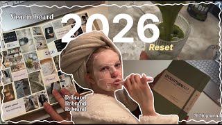 Information RESET FOR 2026 | *2026 prep* 🌟 ￼Vision Board, 2026 Bullet Journal, Cleaning My Room And Reflecting! Guide