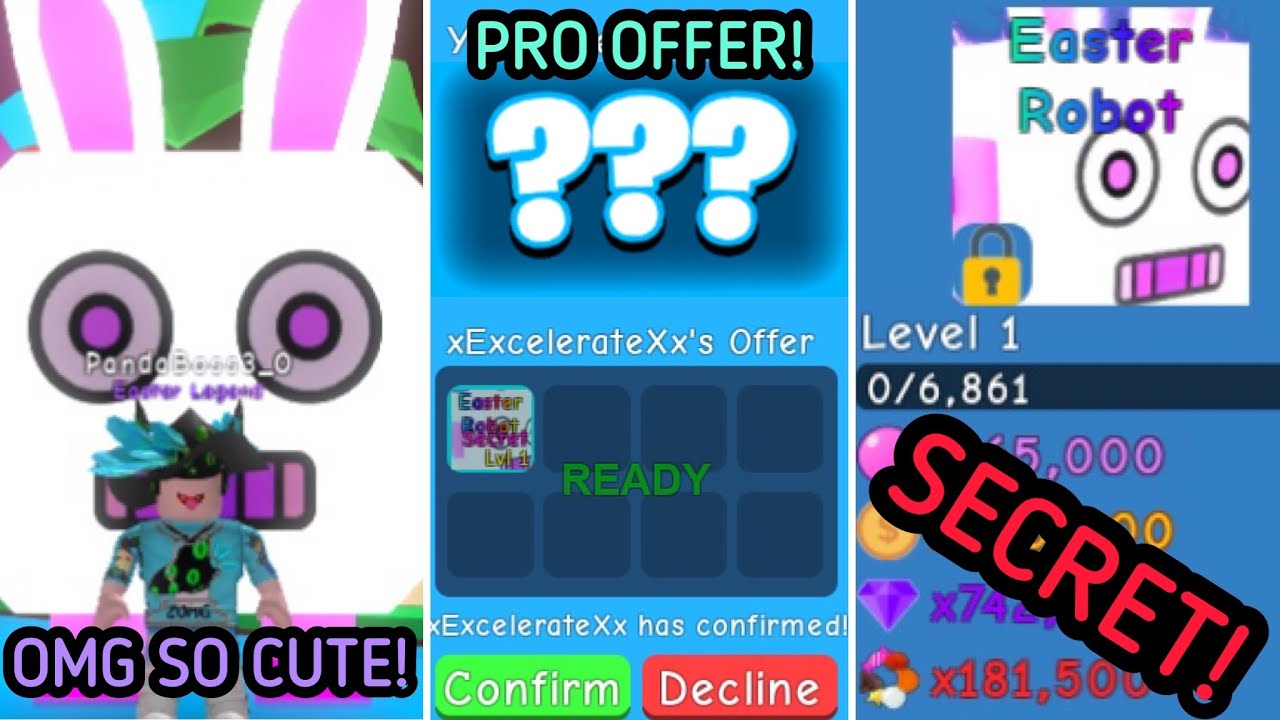 I Offered SO MUCH For The 🐇🤖EASTER ROBOT🤖🐇 (HARDEST SECRET EVER) | bubble gum simulator