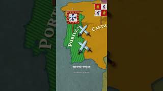 Spain Almost Erased Portugal… But Failed 🇪🇸 #history #portugal #spain #viral #shorts #geography #fyp