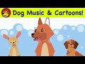 Dog tv for dogs to watch  cartoon stimulation  calming dog therapy music to relax puppies