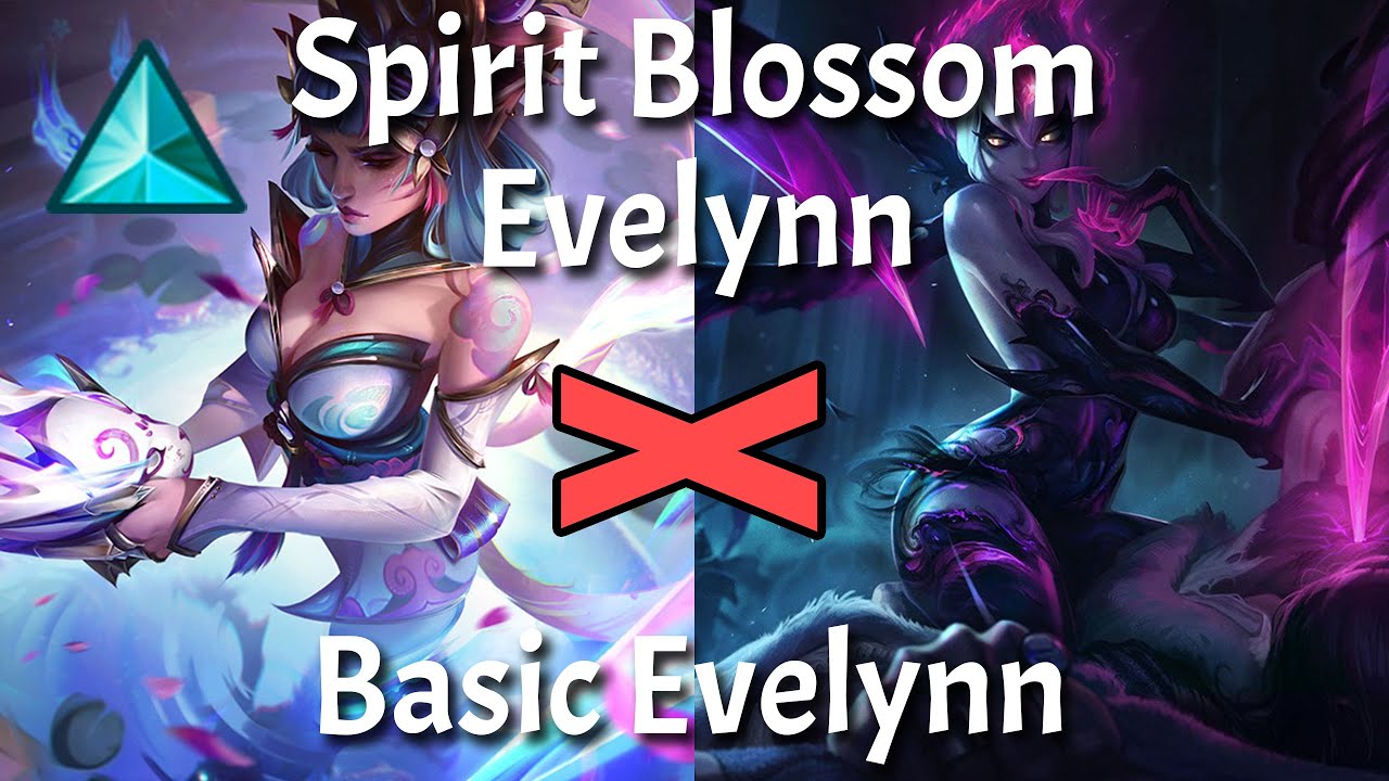How is Spirit Blossom Evelynn DIFFERENT? | Skin Comparison