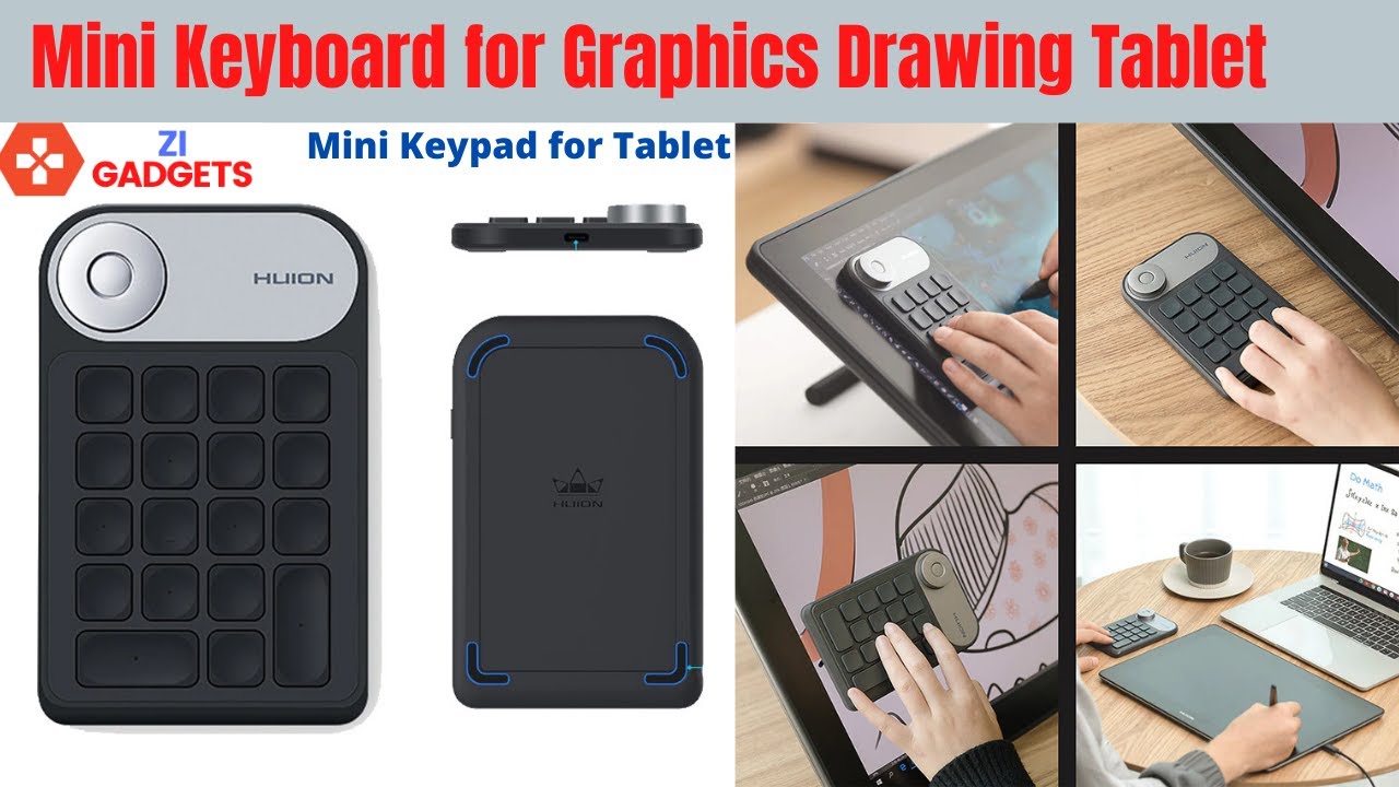 Mini Keyboard for Graphics Drawing Tablet ~ Multifunction Wireless ...