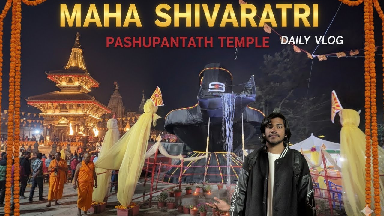 we celebrate maha shivaratri in Pasupatinath @arbinsinghvlogs 