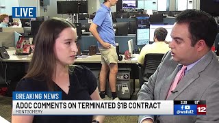 ADOC comments on terminated $1B contract