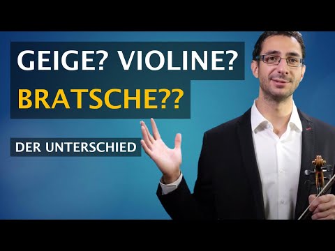 Video: Unterschied Zwischen Violine Und Geige