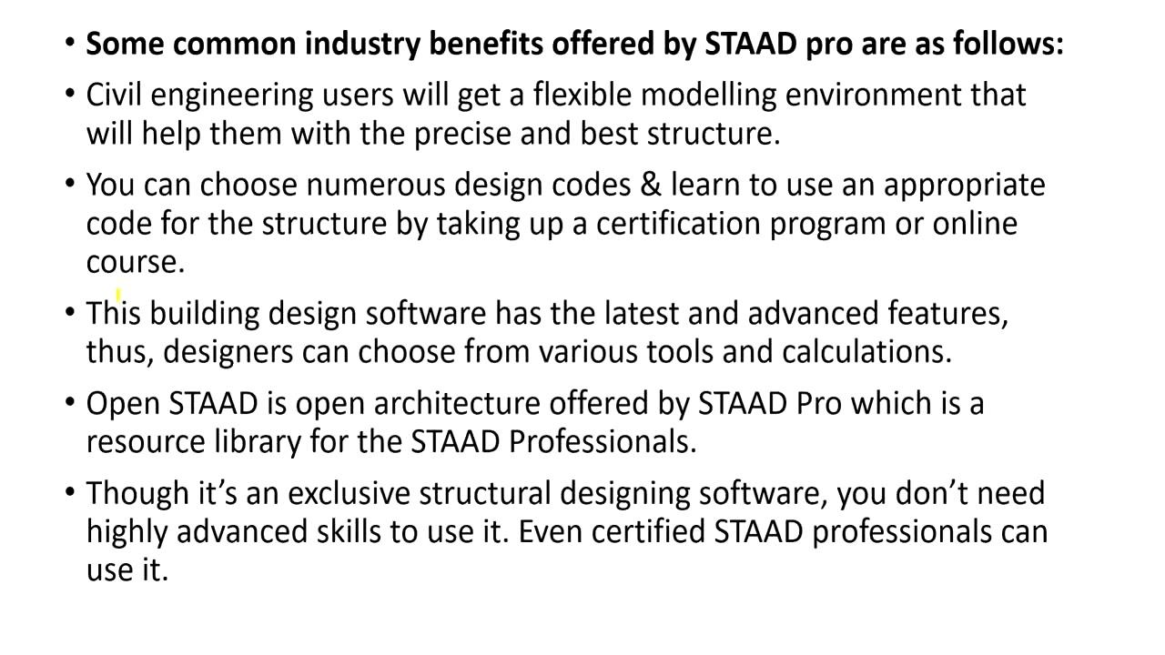 Staad pro detail theory explanation in Telugu 