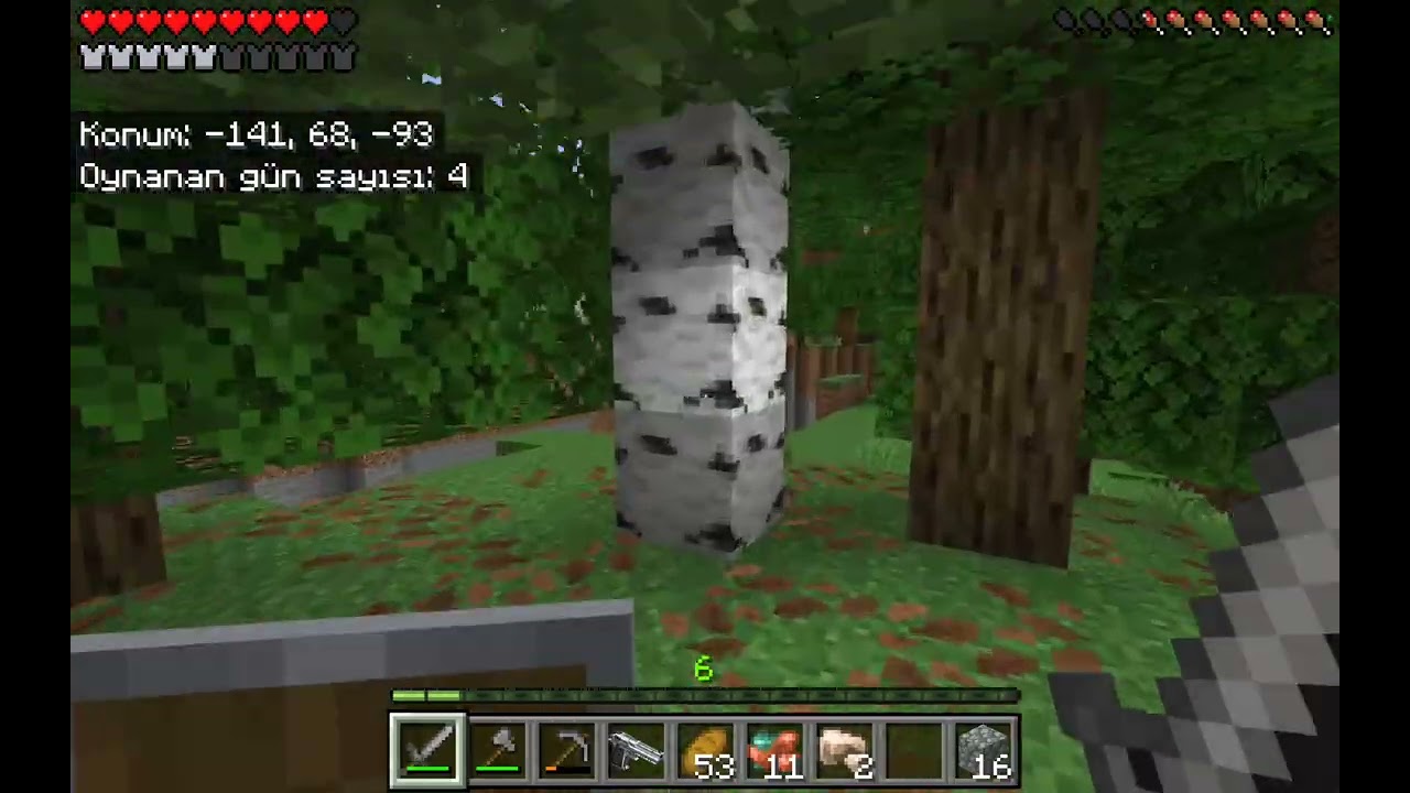 Minecraft'ta kaldığımız yerden devam ediyoz bölüm 2