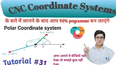 CNC Polar Coordinate Systems |Polar Coordinate केसे निकालते है | CNC programming ||