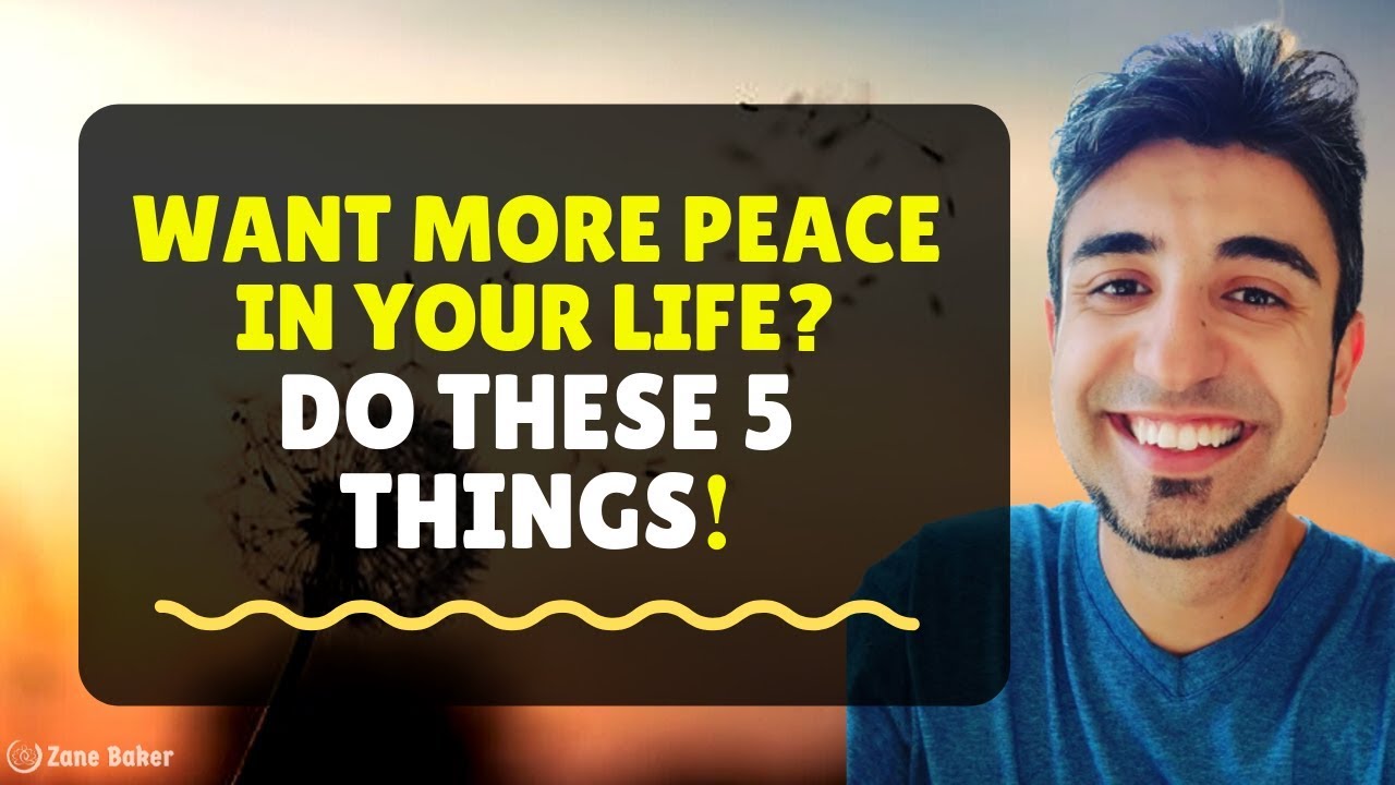 Want More Peace In Your Life ⁉️ Start Using These 5 Things - YouTube