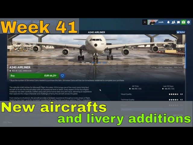 New Aircrafts & Stunning Liveries in MSFS2024 Marketplace! ✈️✨ | Weekly Update | Week 41