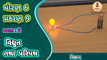 Vidhyut tatha paripath || std 6 science ch 9 || વિદ્યુત તથા પરિપથ || ધોરણ 6 વિજ્ઞાન પાઠ 9 ||