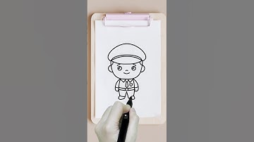 how to draw a police officer #howtodraw #drawing #forkids #easydrawing #drawingforkids #art