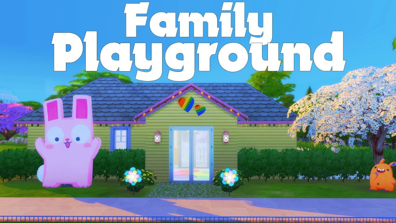 FAMILY PLAYGROUND | Community Lot | Sims 4 Speed Build