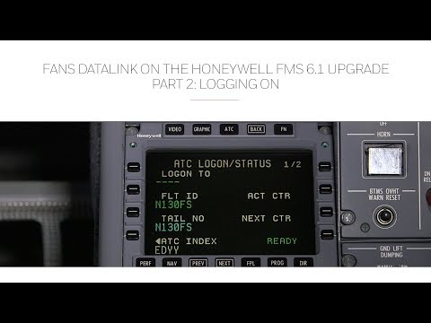 FANS Datalink on the Honeywell FMS 6.1 Upgrade Part 2: Logging