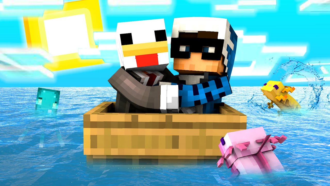 SI PUO' SOPRAVVIVERE IN UN OCEANO DI MINECRAFT - ITA
