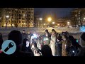 Фонарики 14 февраля на Патриарших прудах