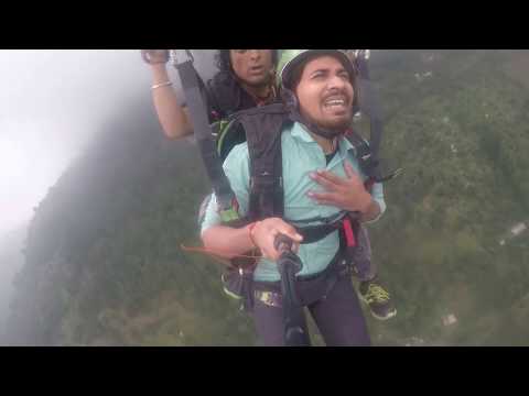 Scared Man Goes Paragliding