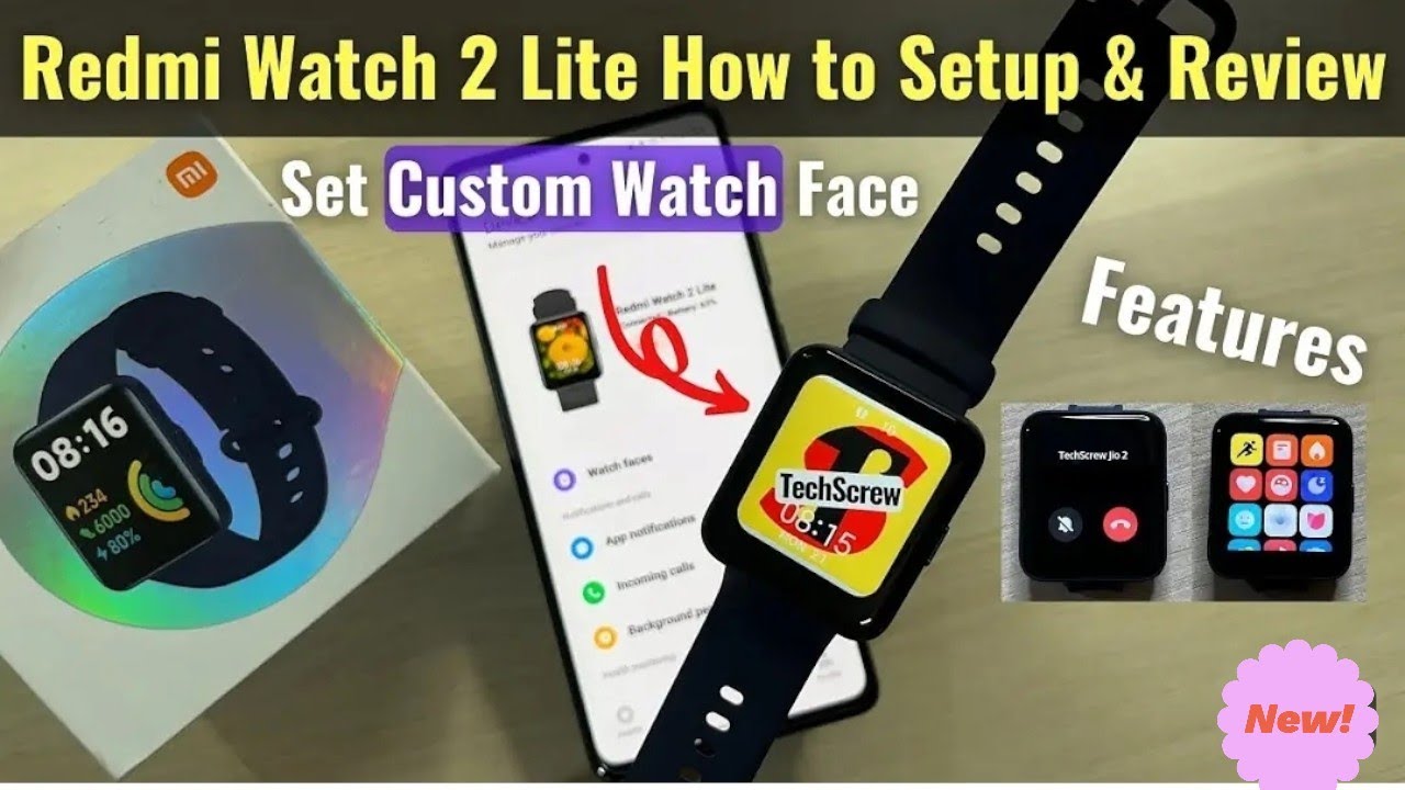 Redmi Watch 5 Active BT Calling with 3mic ENC/2" HDScreen HyperOS connectivity Metal