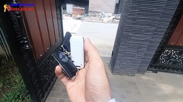 Cài thêm khóa cửa cổng tự động GIBIDI Motor âm sàn | www.keyvn.net