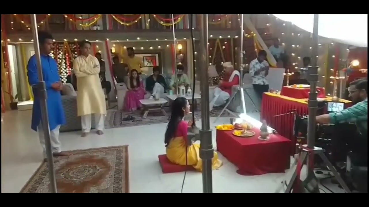    तू ही रे माझा मितवा  स्टार प्रवाह  BTS  POOJA SEQUENCE 