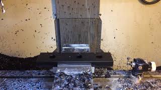 CNC milling POM on a Haas SMM2
