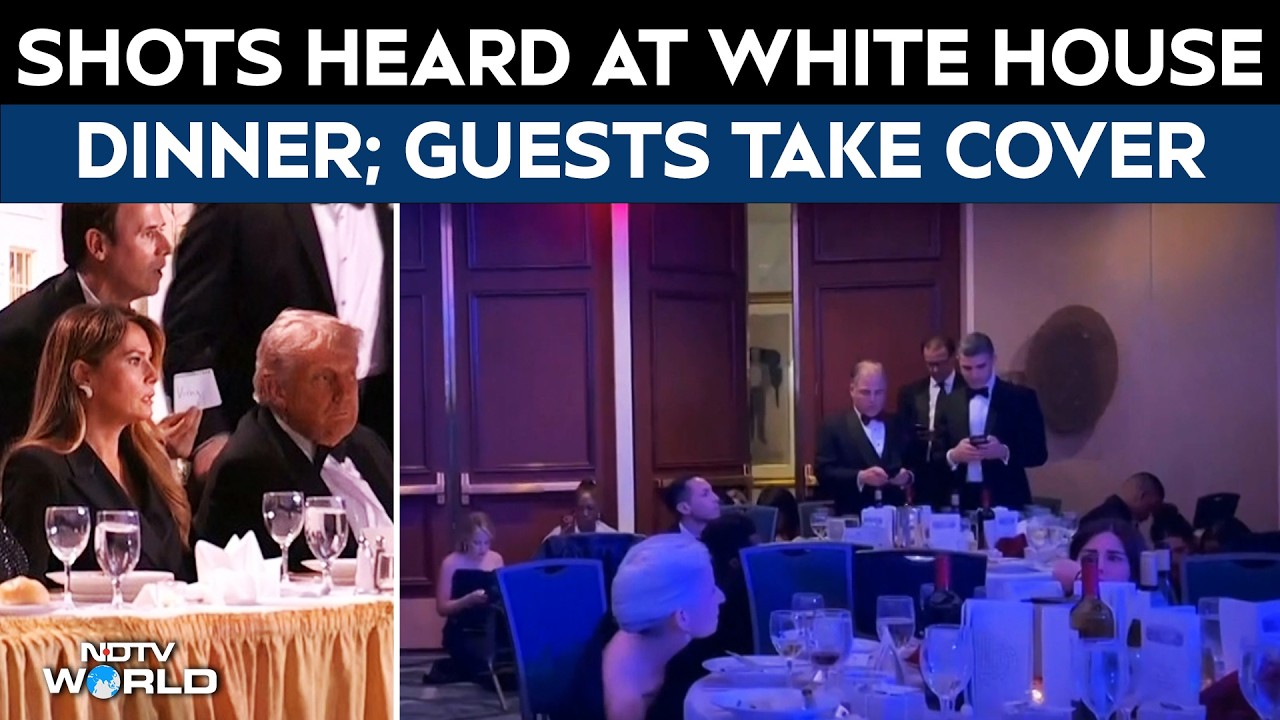 Donald Trump News | Shots Heard At White House Dinner, Trump and Guests Evacuated