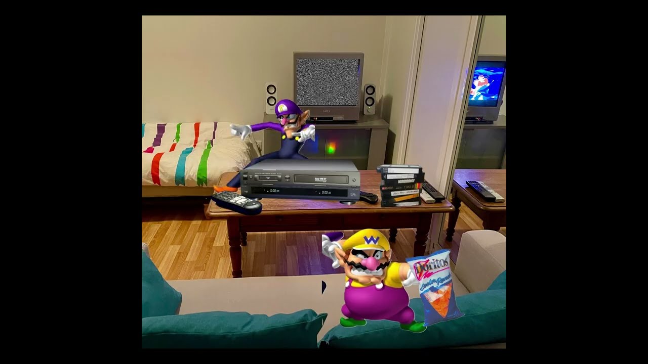 Wario dies after falling down the stairs during a power outage