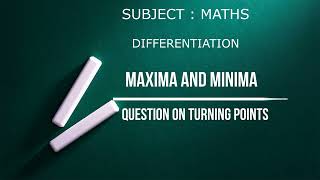 Turning Point / How to find turning point of a function? / Application of Derivatives / CBSE / NCERT