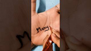 Beautiful Manya name henna art ✨...#yt #ytshorts #viral