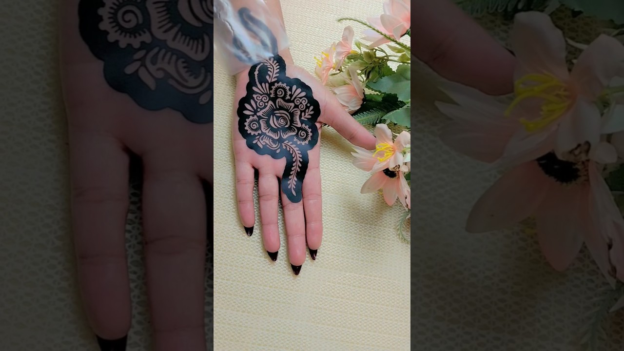 Beautiful sticker mehndi design #shorts
