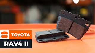 How to change Brake rotor backing plate on TOYOTA RAV 4 II (CLA2_, XA2_, ZCA2_, ACA2_) - online free video