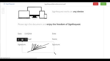 Sign and send a SignRequest