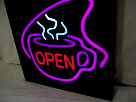 SH-002 Coffe Cup Open LED LightBox