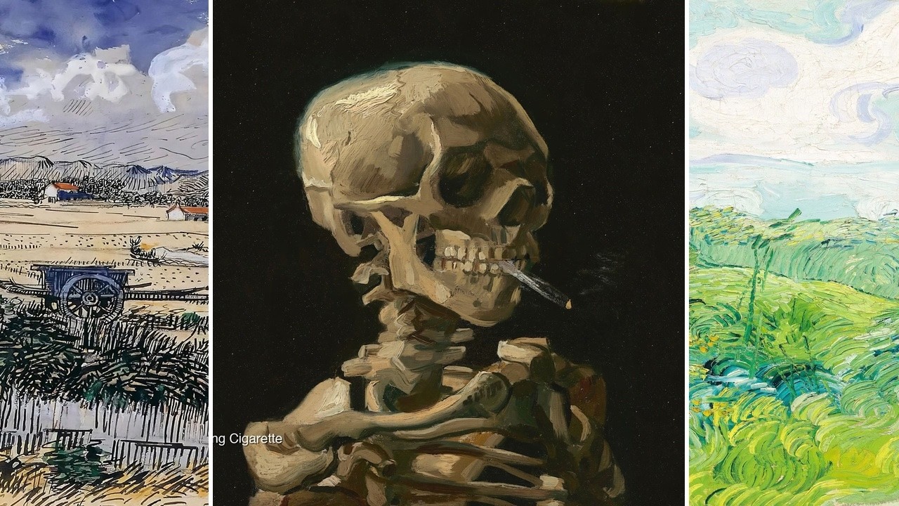Vincent van Gogh Art TV — Silent Art Gallery · July 3 Morning | Head of a Skeleton wi… & others