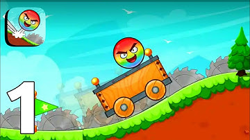 Color Ball Adventure : Gameplay Walkthrough Part 1 - level 1,2 (Android,iOS)